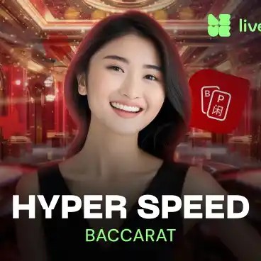 Hyper Speed Baccarat slot visual from Evolution available on towercasino.fyi