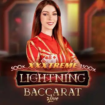 Lightning Baccarat game by Evolution – logo hosted on Tower Casino